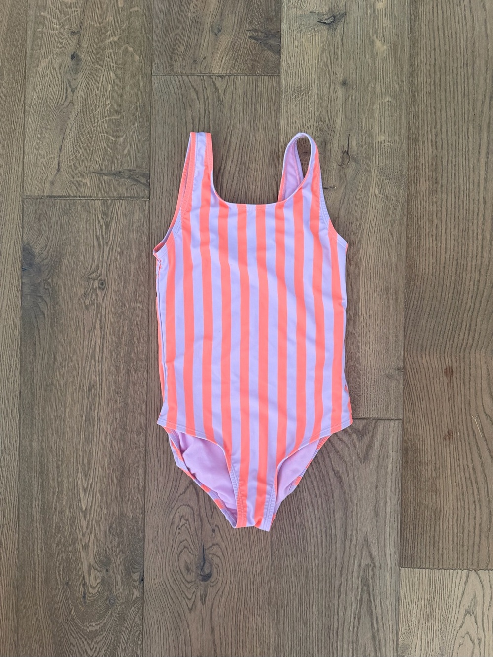 GAP Kids Striped One-Piece Swimsuit - Pink & Coral